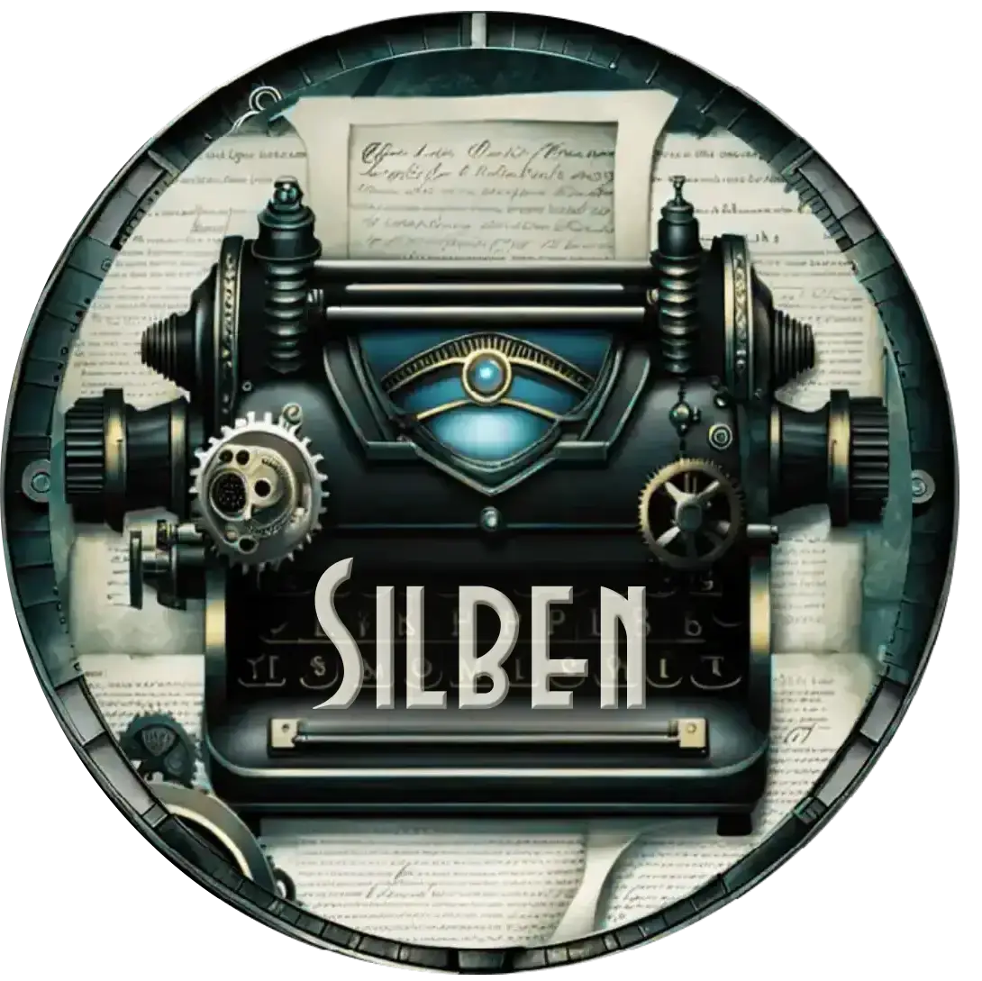 Logo Texte, zeigt eine alte Schreibmaschine